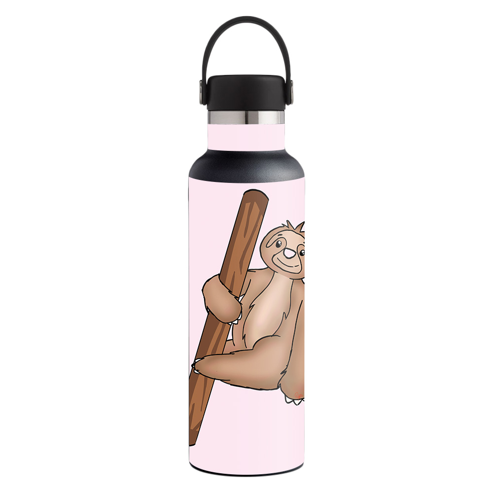 Picture of MightySkins HFST21-Smiley Sloth Skin for Hydro Flask 21 oz Standard Mouth - Smiley Sloth