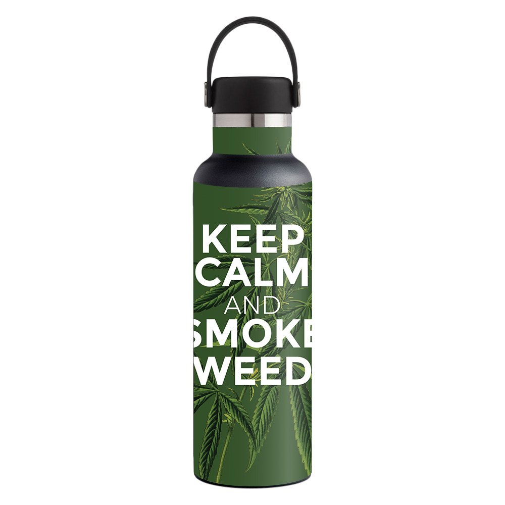 Picture of MightySkins HFST21-Smoke Weed Skin for Hydro Flask 21 oz Standard Mouth - Smoke Weed