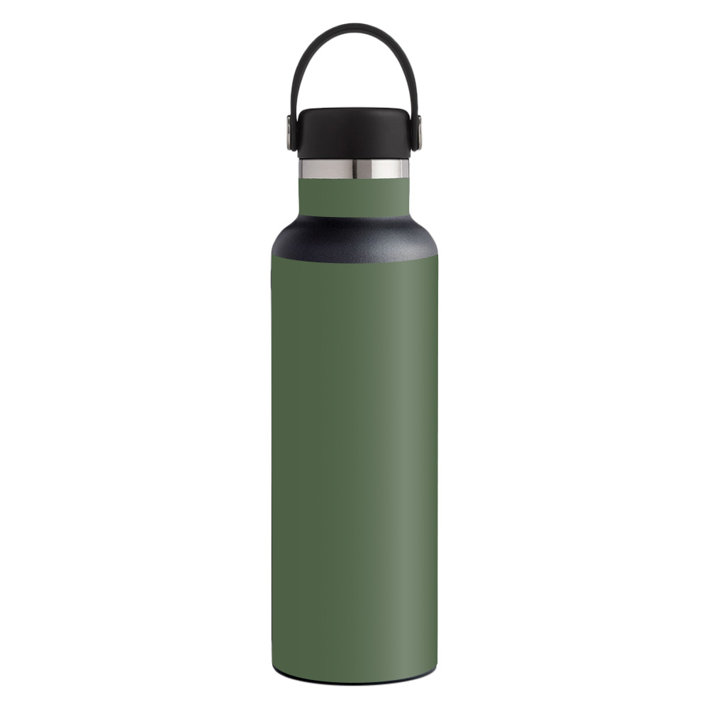 Picture of MightySkins HFST21-Solid Olive Skin for Hydro Flask 21 oz Standard Mouth - Solid Olive