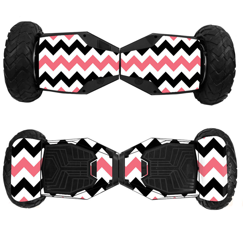 SWT6-Black Pink Chevron Skin for Swagtron T6 Off-Road Hoverboard - Black Pink Chevron -  MightySkins