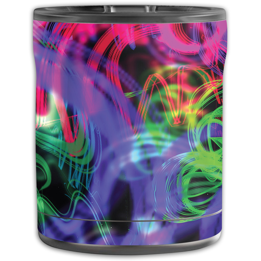 Picture of MightySkins OTEL10-Neon Splatter Skin for Otterbox Elevation Tumbler 10 oz - Neon Splatter