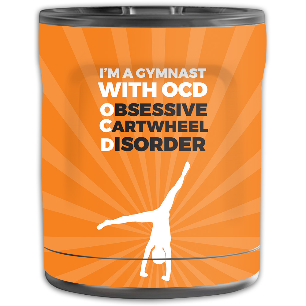 Picture of MightySkins OTEL10-Ocd Gymnast Skin for Otterbox Elevation Tumbler 10 oz - Ocd Gymnast