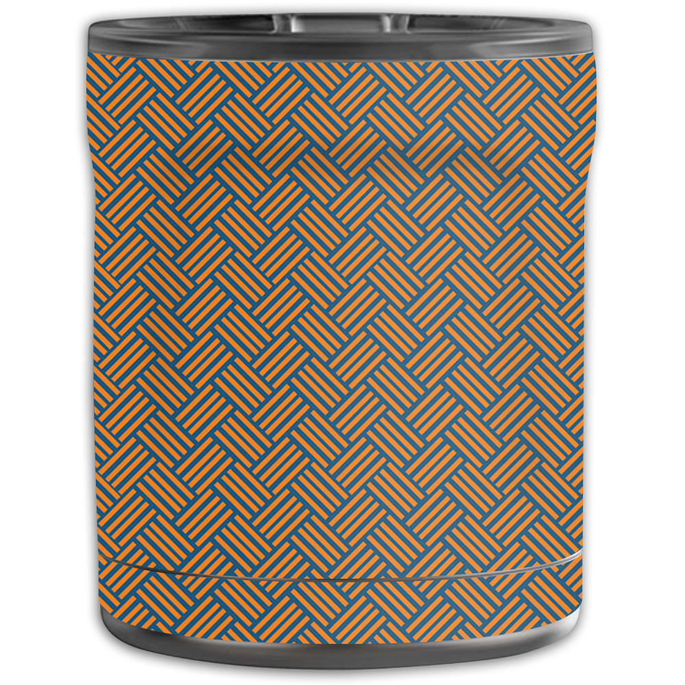 Picture of MightySkins OTEL10-Orange Blue Basket Skin for Otterbox Elevation Tumbler 10 oz - Orange Blue Basket