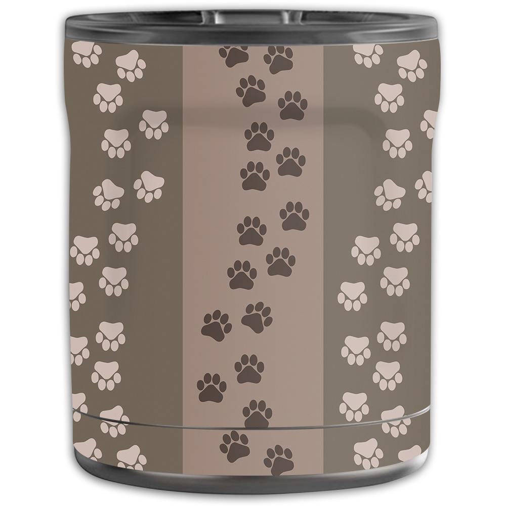 Picture of MightySkins OTEL10-Paw Prints Skin for Otterbox Elevation Tumbler 10 oz - Paw Prints