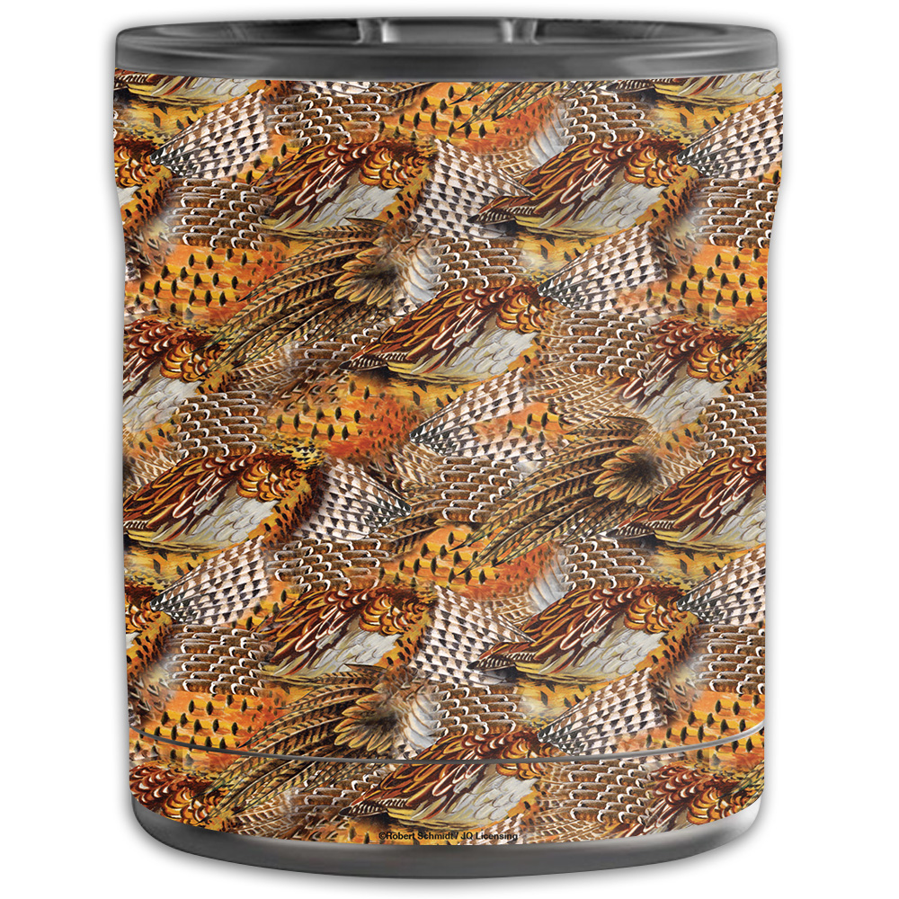 Picture of MightySkins OTEL10-Pheasant Feathers Skin for Otterbox Elevation Tumbler 10 oz - Pheasant Feathers