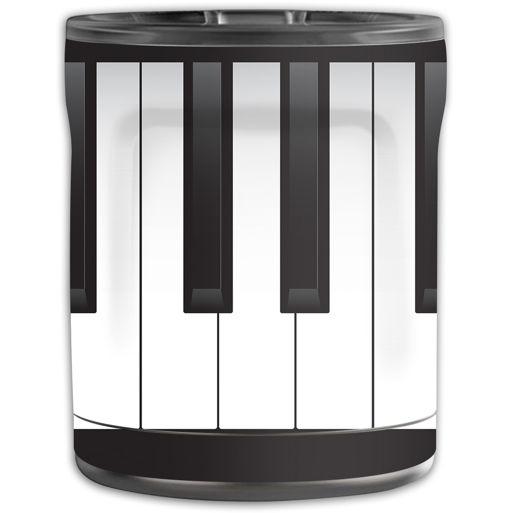 Picture of MightySkins OTEL10-Piano Keys Skin for Otterbox Elevation Tumbler 10 oz - Piano Keys