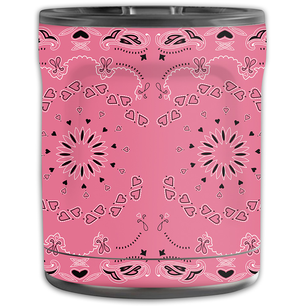 Picture of MightySkins OTEL10-Pink Bandana Skin for Otterbox Elevation Tumbler 10 oz - Pink Bandana