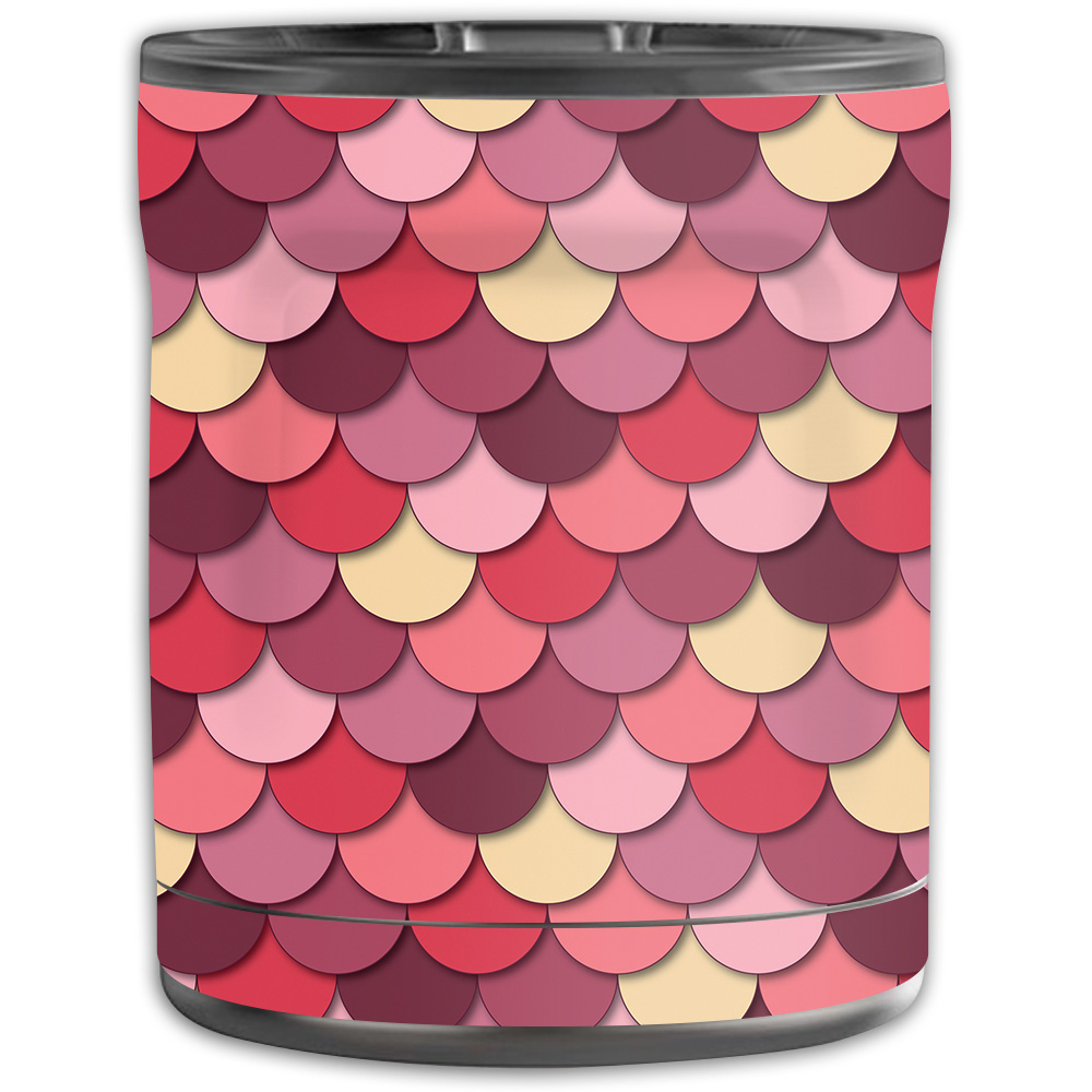Picture of MightySkins OTEL10-Pink Scales Skin for Otterbox Elevation Tumbler 10 oz - Pink Scales