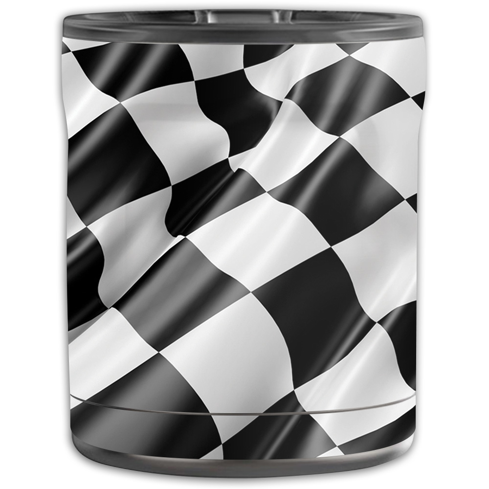 Picture of MightySkins OTEL10-Race Flag Skin for Otterbox Elevation Tumbler 10 oz - Race Flag