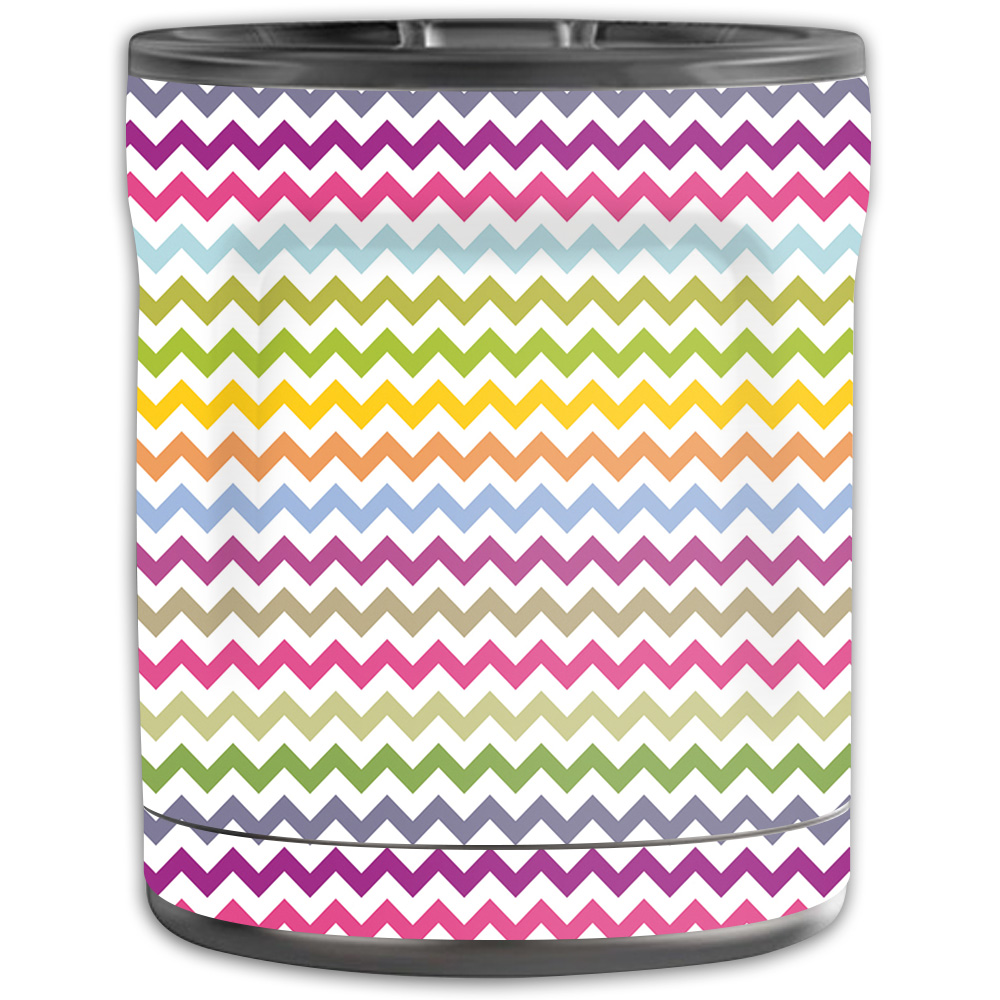 Picture of MightySkins OTEL10-Rainbow Chevron Skin for Otterbox Elevation Tumbler 10 oz - Rainbow Chevron