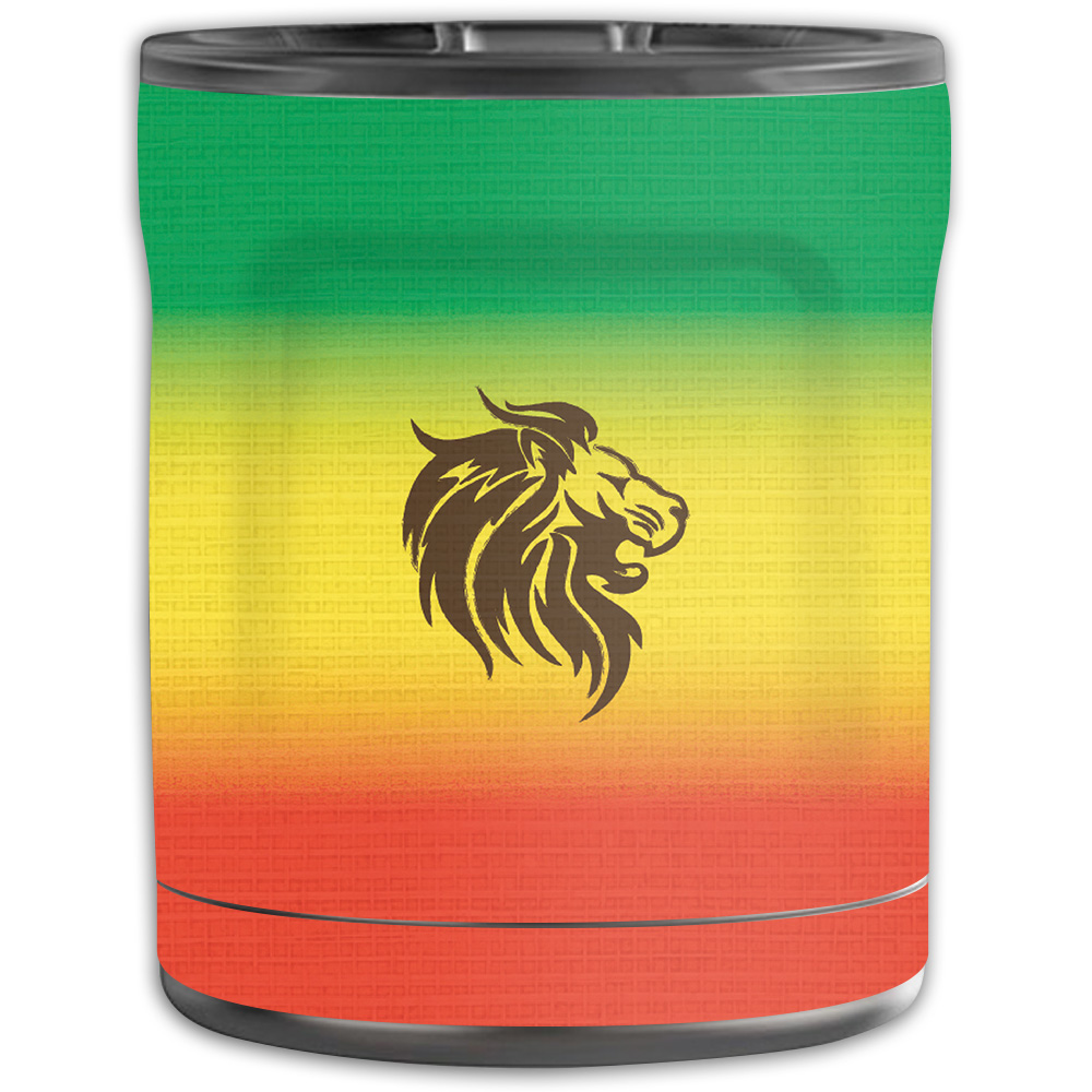Picture of MightySkins OTEL10-Rasta Lion Skin for Otterbox Elevation Tumbler 10 oz - Rasta Lion