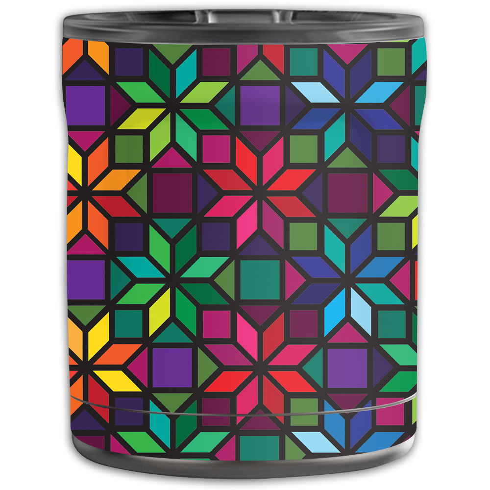 Picture of MightySkins OTEL10-Stained Glass Window Skin for Otterbox Elevation Tumbler 10 oz - Stained Glass Window