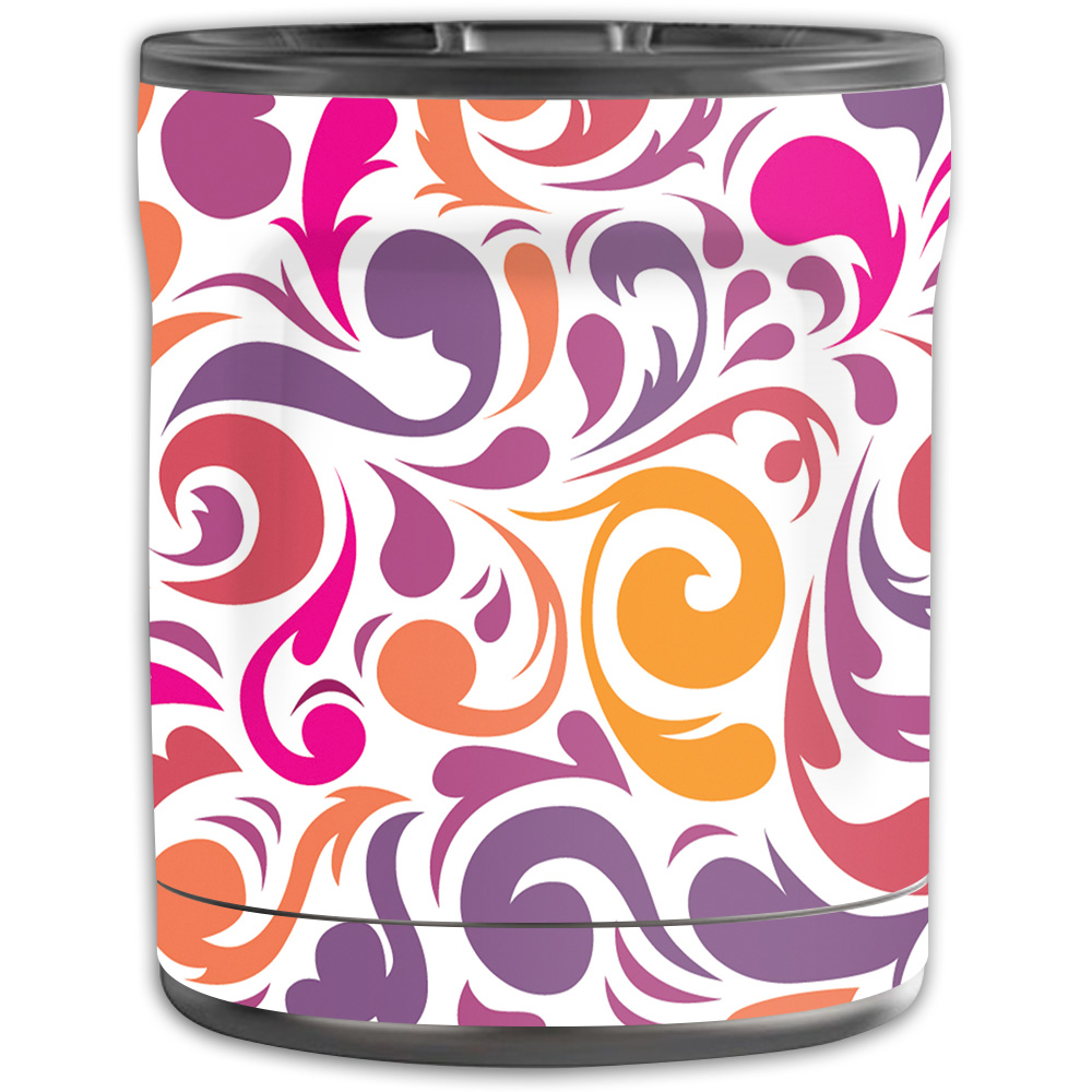 Picture of MightySkins OTEL10-Swirly Girly Skin for Otterbox Elevation Tumbler 10 oz - Swirly Girly