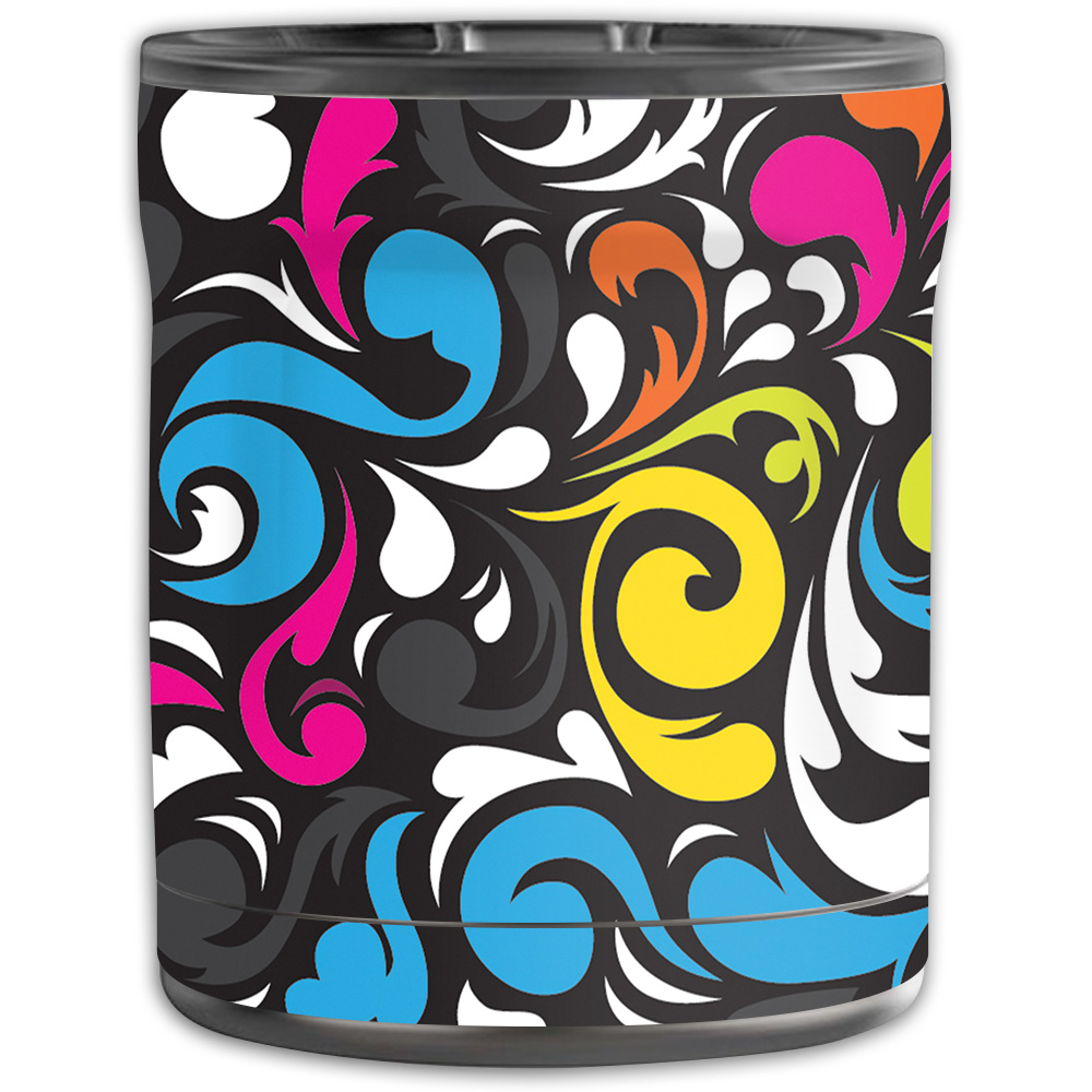 Picture of MightySkins OTEL10-Swirly Skin for Otterbox Elevation Tumbler 10 oz - Swirly