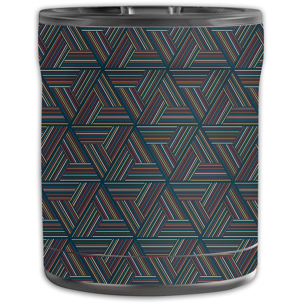 Picture of MightySkins OTEL10-Triangle Stripes Skin for Otterbox Elevation Tumbler 10 oz - Triangle Stripes