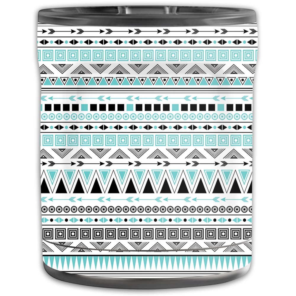 Picture of MightySkins OTEL10-Turquoise Tribal Skin for Otterbox Elevation Tumbler 10 oz - Turquoise Tribal