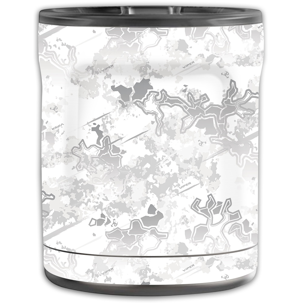 Picture of MightySkins OTEL10-Viper Snow Skin for Otterbox Elevation Tumbler 10 oz - Viper Snow