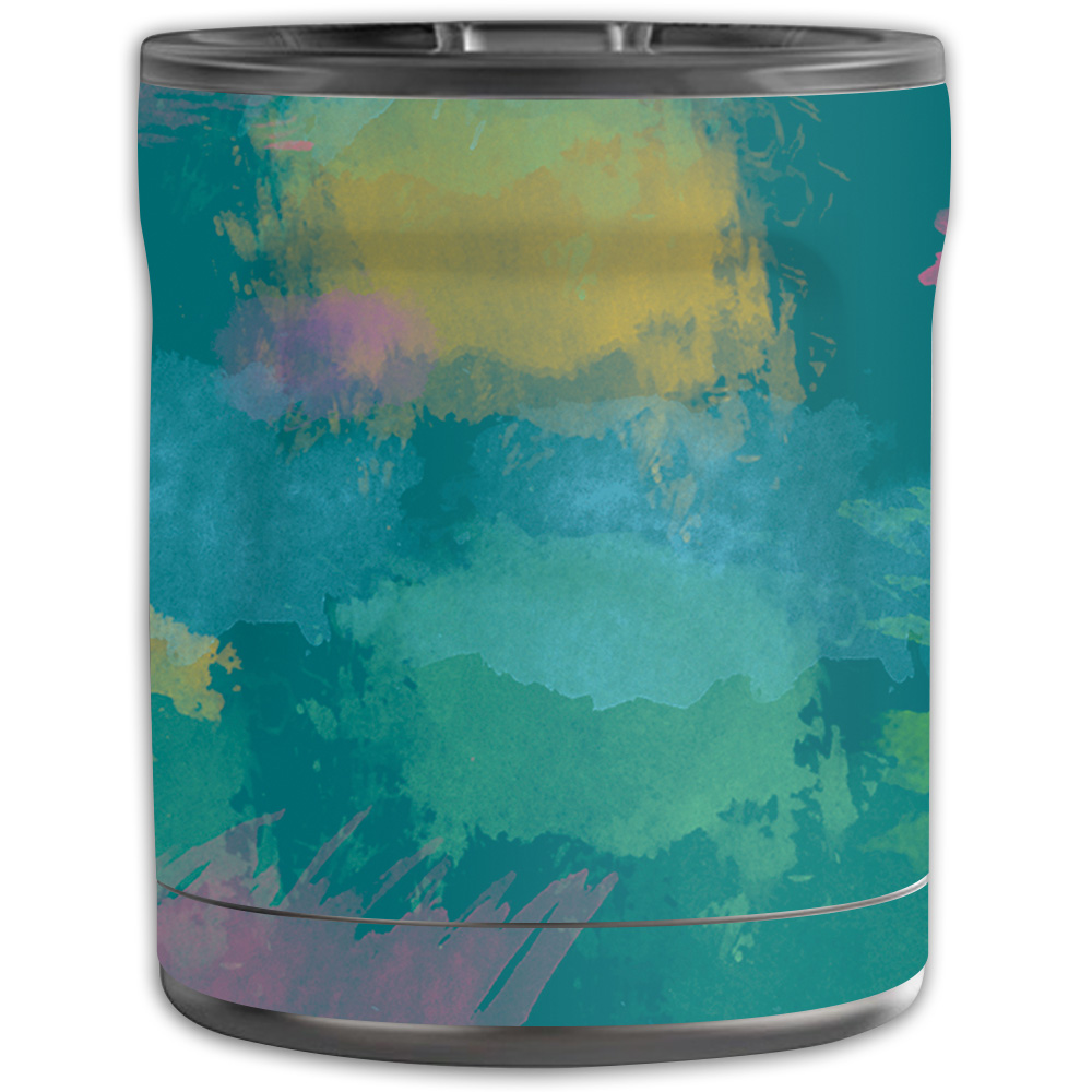 Picture of MightySkins OTEL10-Watercolor Blue Skin for Otterbox Elevation Tumbler 10 oz - Watercolor Blue