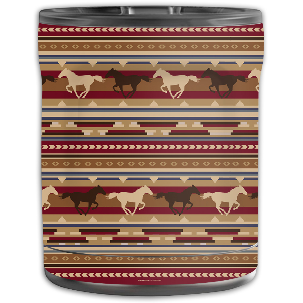 Picture of MightySkins OTEL10-Western Horses Skin for Otterbox Elevation Tumbler 10 oz - Western Horses