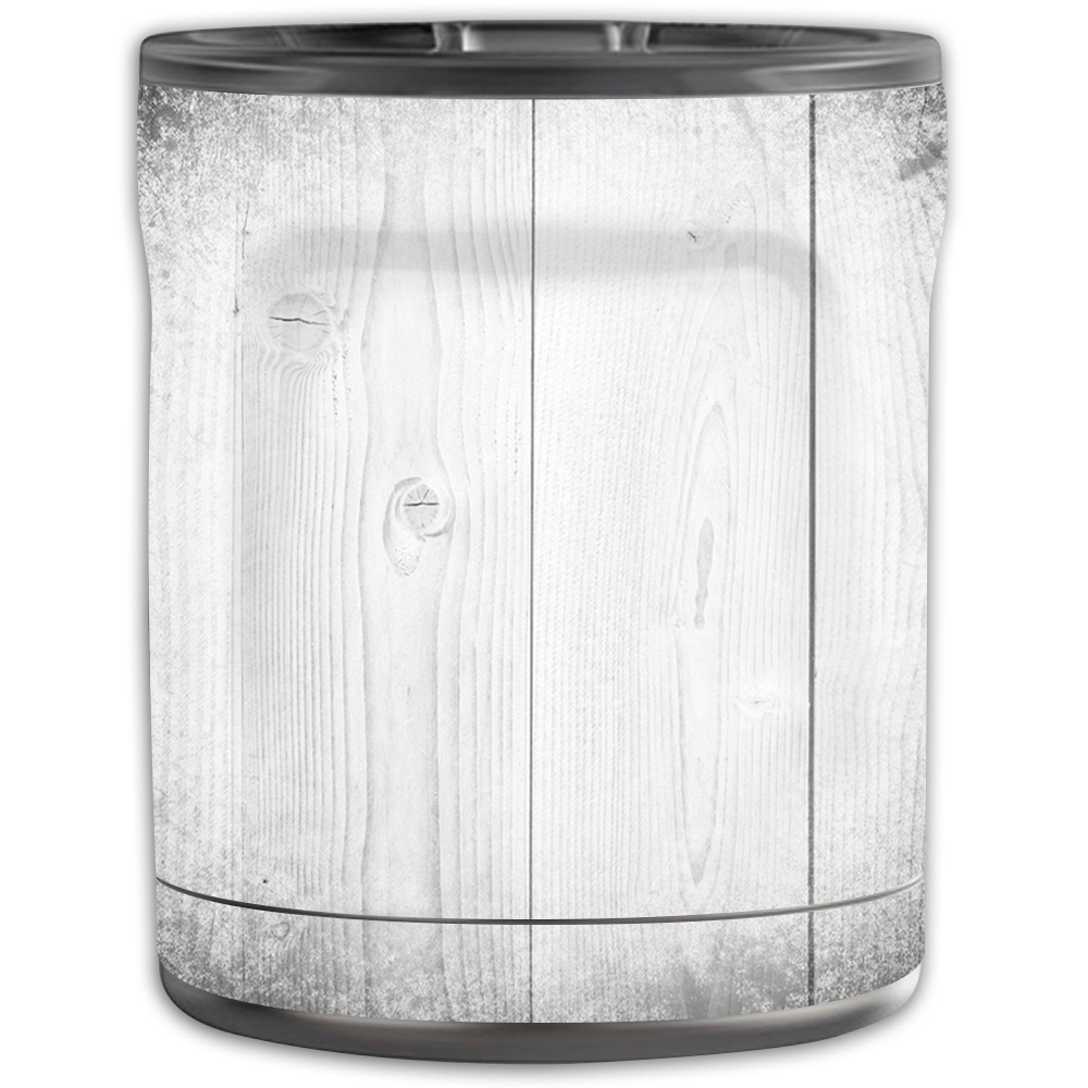 Picture of MightySkins OTEL10-White Wood Skin for Otterbox Elevation Tumbler 10 oz - White Wood