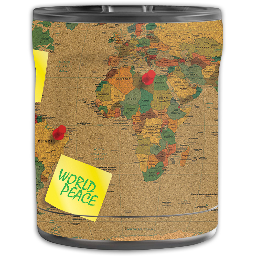 Picture of MightySkins OTEL10-World Peace Skin for Otterbox Elevation Tumbler 10 oz - World Peace