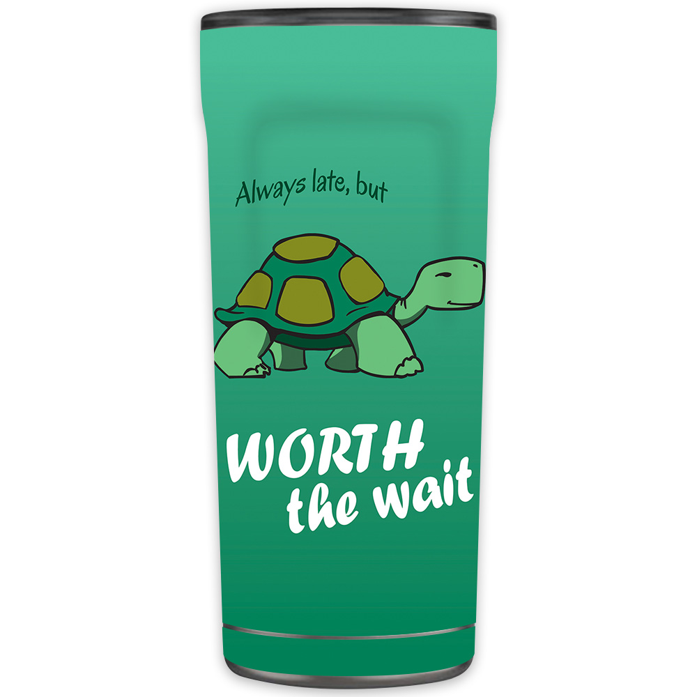 Picture of MightySkins OTEL20-Late Turtle Skin for Otterbox Elevation Tumbler 20 oz - Late Turtle