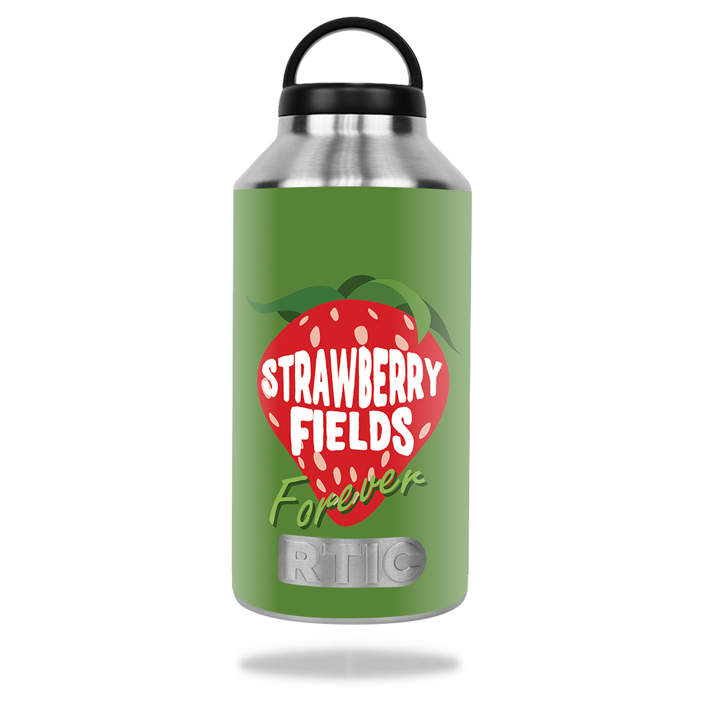 Picture of MightySkins RTBOT64-Strawberry Fields Forever Skin for Rtic 64 oz Bottle 2016 - Strawberry Fields Forever