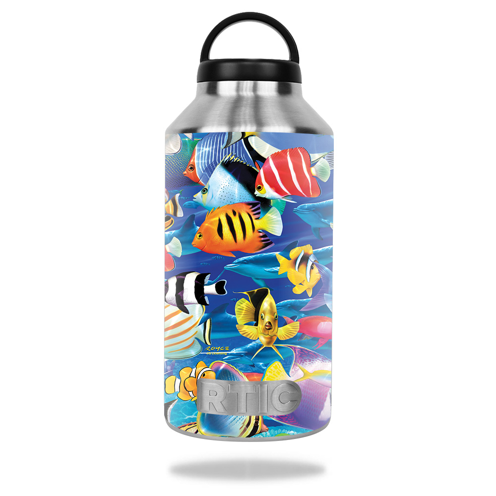 Picture of MightySkins RTBOT64-Tropical Fish Skin for Rtic 64 oz Bottle 2016 - Tropical Fish