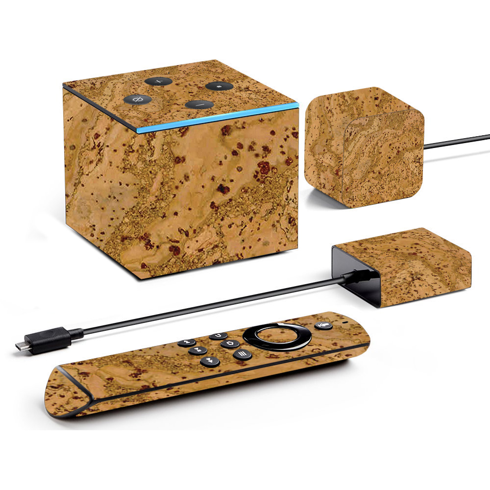 Picture of MightySkins AMFITVCU-Cork Skin for Amazon Fire TV Cube - Cork