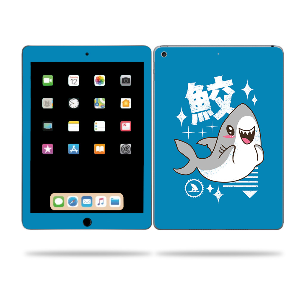 APIP6G-Shark Kawaii Skin for Apple iPad 6th Gen 9.7 in. 2018 - Shark Kawaii -  MightySkins