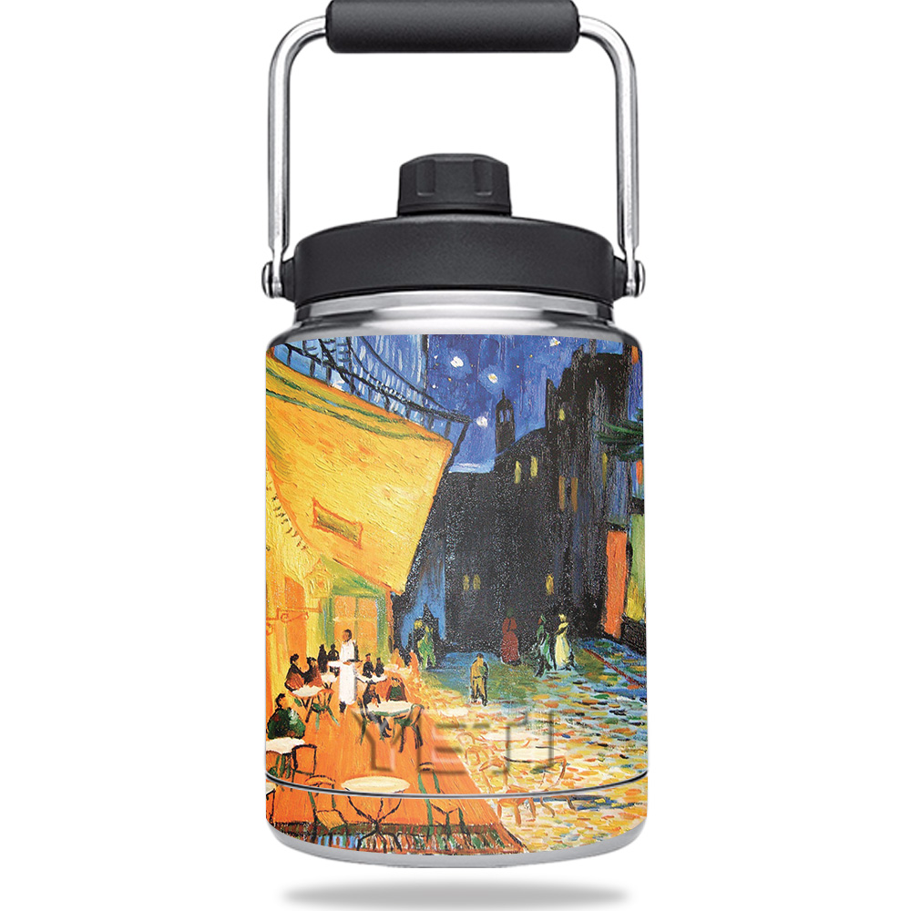 Picture of MightySkins YERAMJUG-Cafe Terrace At Night Skin for Yeti 0.5 gal Jug - Cafe Terrace At Night