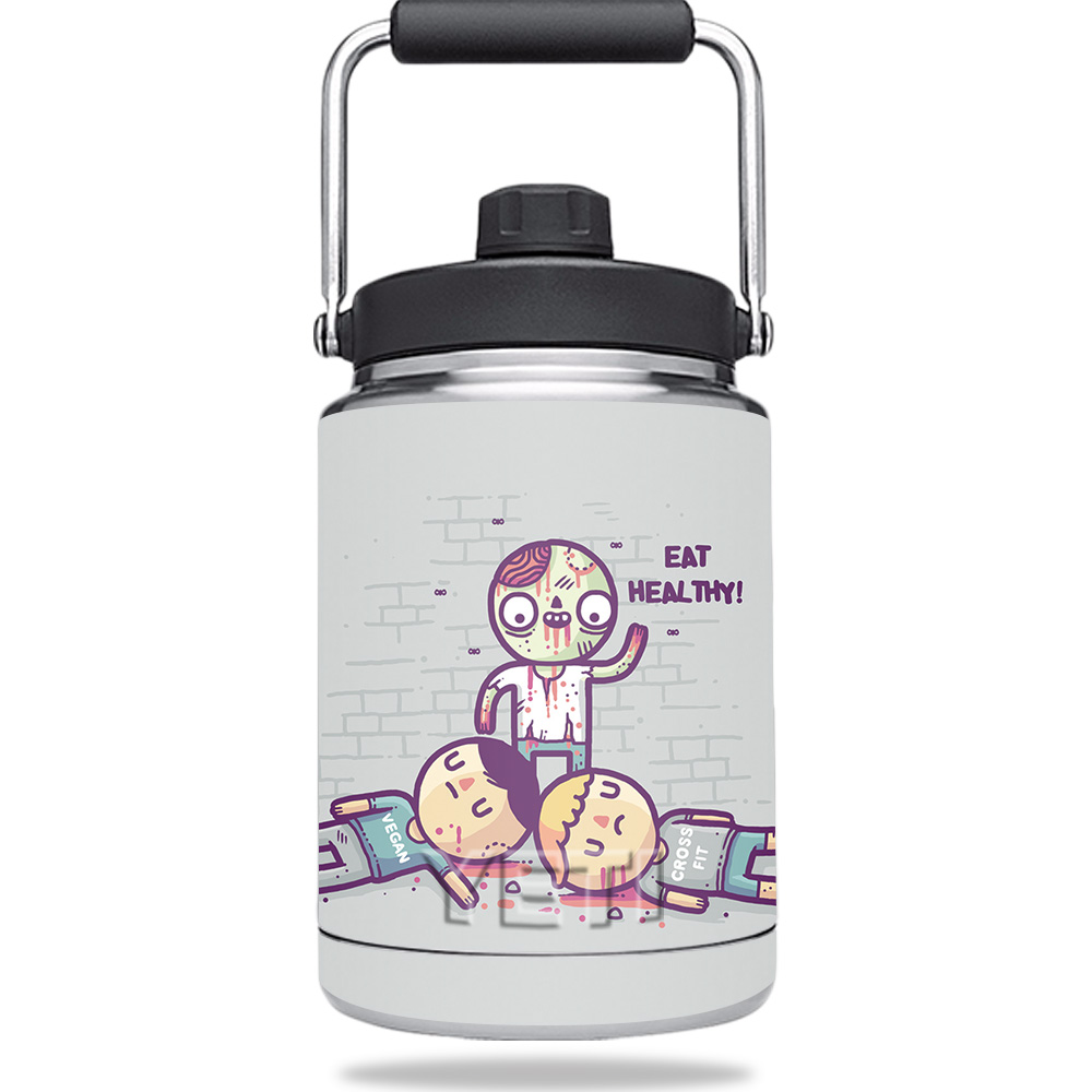 Picture of MightySkins YERAMJUG-Eat Healthy Zombie Skin for Yeti 0.5 gal Jug - Eat Healthy Zombie