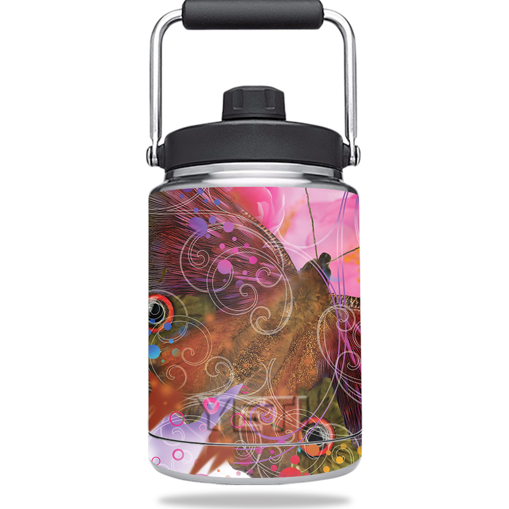 Picture of MightySkins YERAMJUG-Hippie Butterfly Skin for Yeti 0.5 gal Jug - Hippie Butterfly