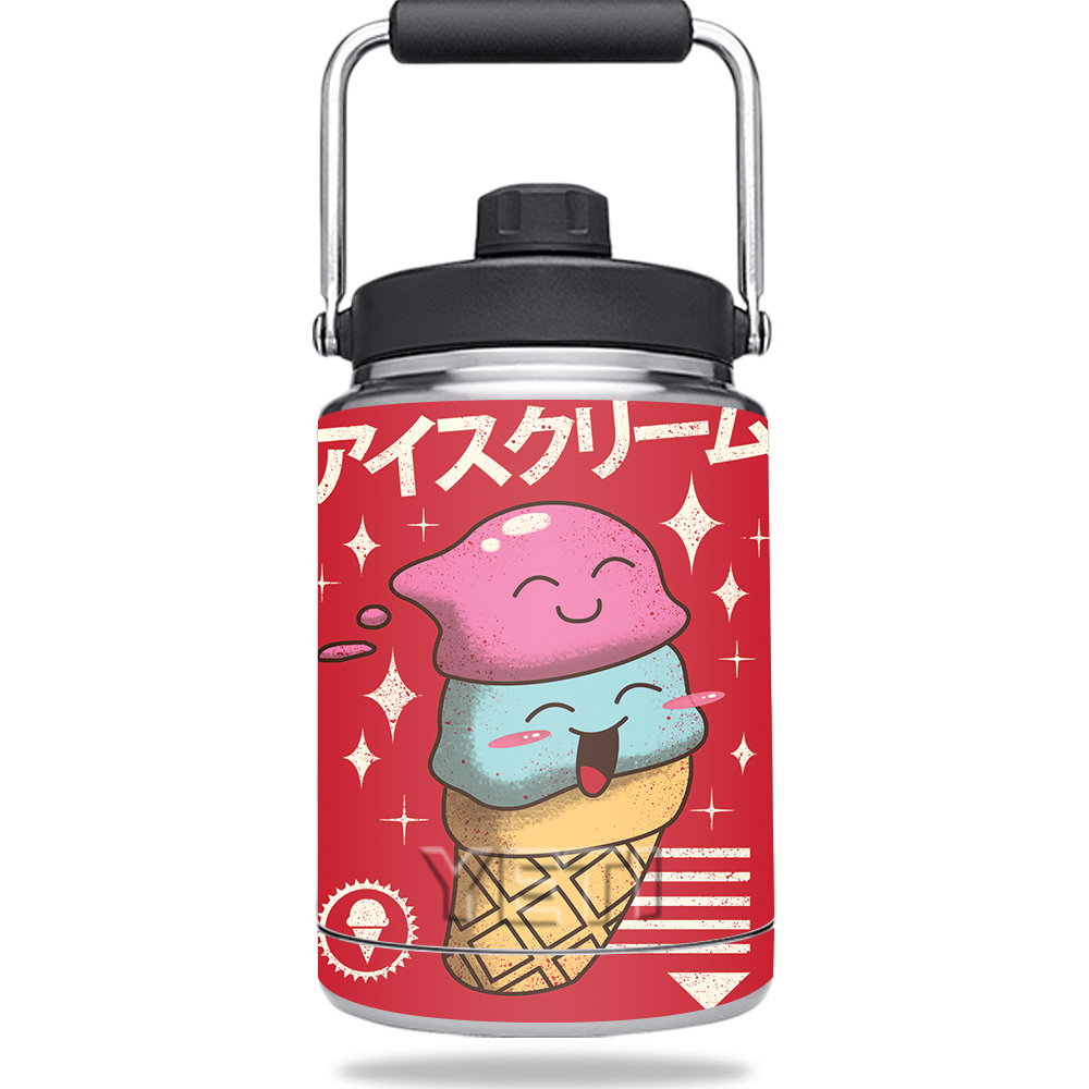 Picture of MightySkins YERAMJUG-Ice Cream Kawaii Skin for Yeti 0.5 gal Jug - Ice Cream Kawaii