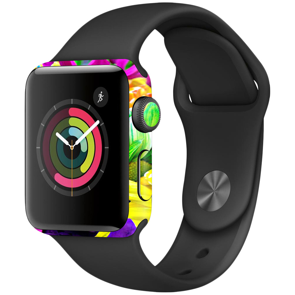 Picture of MightySkins APW382-Colorful Flowers Skin for Apple Watch Series 2 38 mm - Colorful Flowers