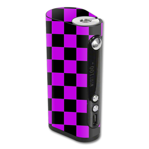 Picture of MightySkins VAFST100W-Purple Check Skin for Vape Forward Vapor Flask Stout 100W TC - Purple Check