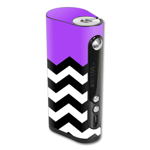 Picture of MightySkins VAFST100W-Purple Chevron Skin for Vape Forward Vapor Flask Stout 100W TC - Purple Chevron