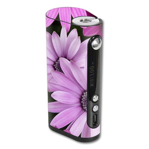 Picture of MightySkins VAFST100W-Purple Flowers Skin for Vape Forward Vapor Flask Stout 100W TC - Purple Flowers