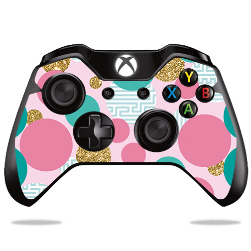 MIXBONCO-Golden Bubbles Skin for Microsoft XBox One or S Controller - Golden Bubbles -  MightySkins