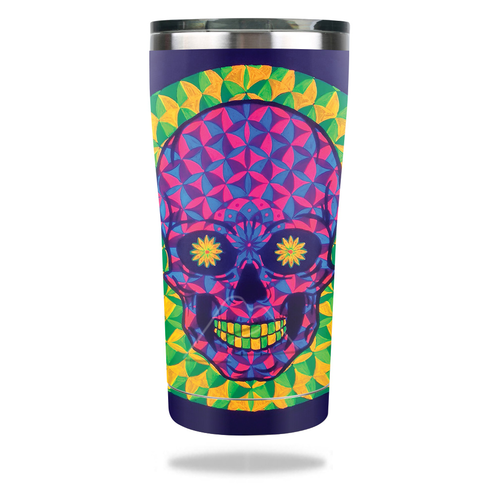 Picture of MightySkins OZTUM2017-Happy Skull Skin for Ozark Trail 20 oz Tumbler 2017 - Happy Skull