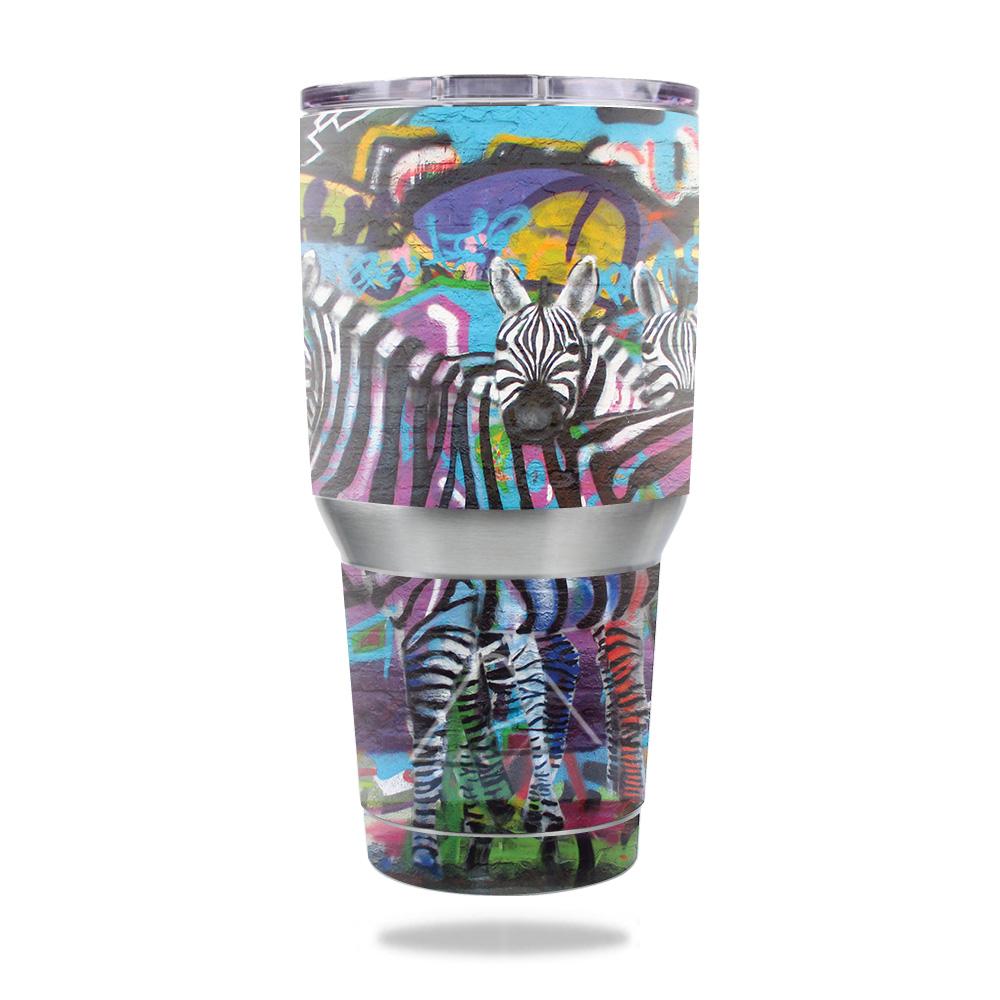Picture of MightySkins OZTUM30-Zebra Gang Skin for Ozark Trail 30 oz Tumbler - Zebra Gang