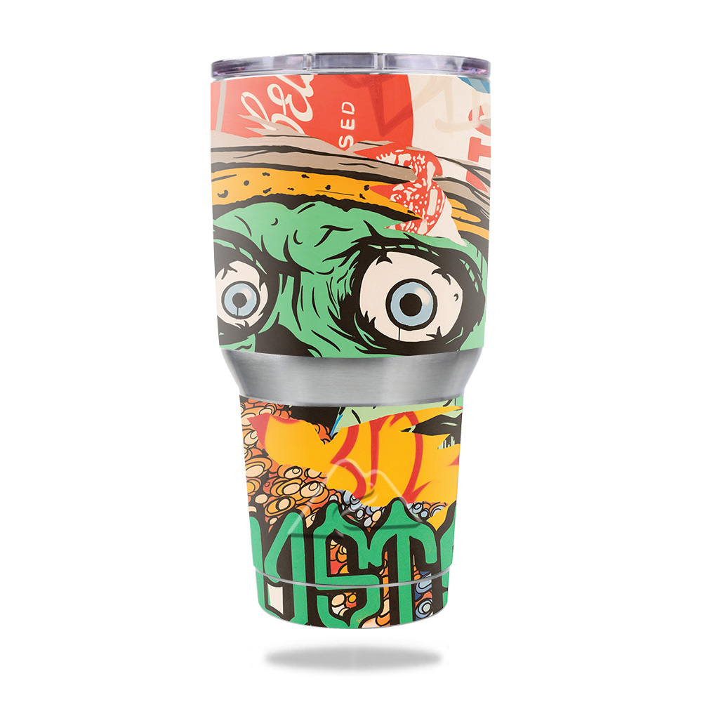 Picture of MightySkins OZTUM30-Zombie Attack Skin for Ozark Trail 30 oz Tumbler - Zombie Attack