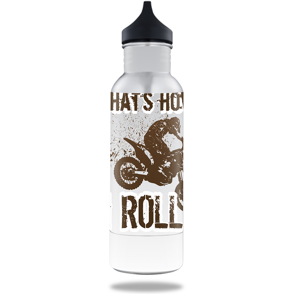 Picture of MightySkins BOKE12ST-Motocross Skin for 12 oz Standard Keeper Bottle - Motocross