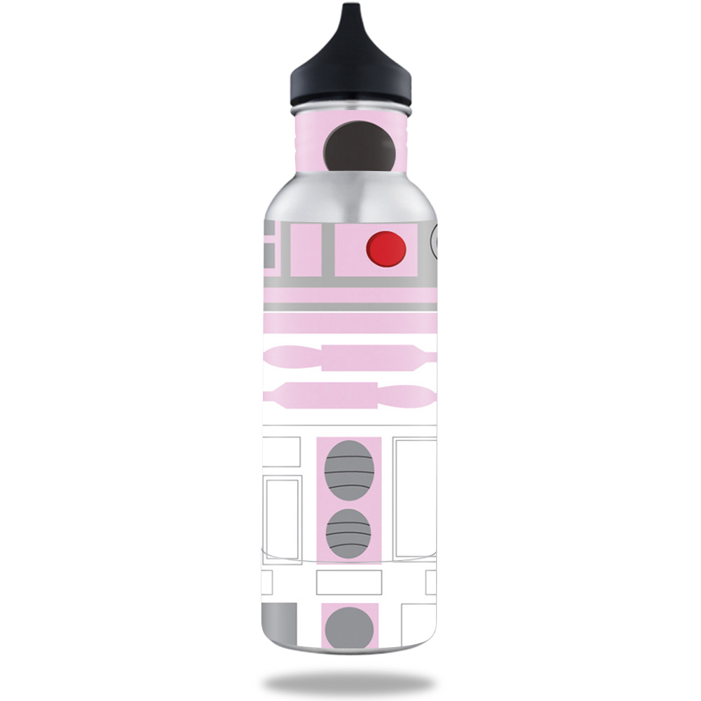 Picture of MightySkins BOKE12ST-Pink Cyber Bot Skin for BottleKeeper 12 oz Standard Wrap Cover Sticker - Pink Cyber Bot