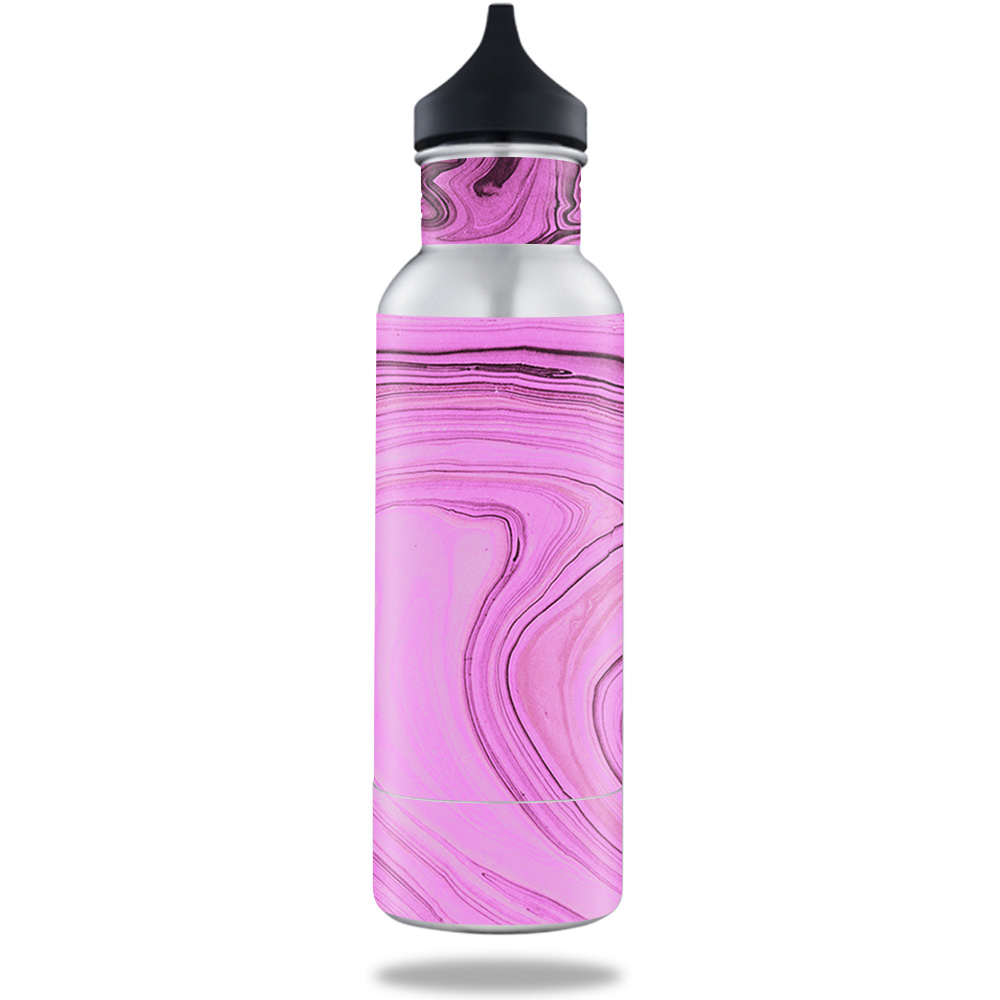 Picture of MightySkins BOKE12ST-Pink Thai Marble Skin for BottleKeeper 12 oz Standard Wrap Cover Sticker - Pink Thai Marble