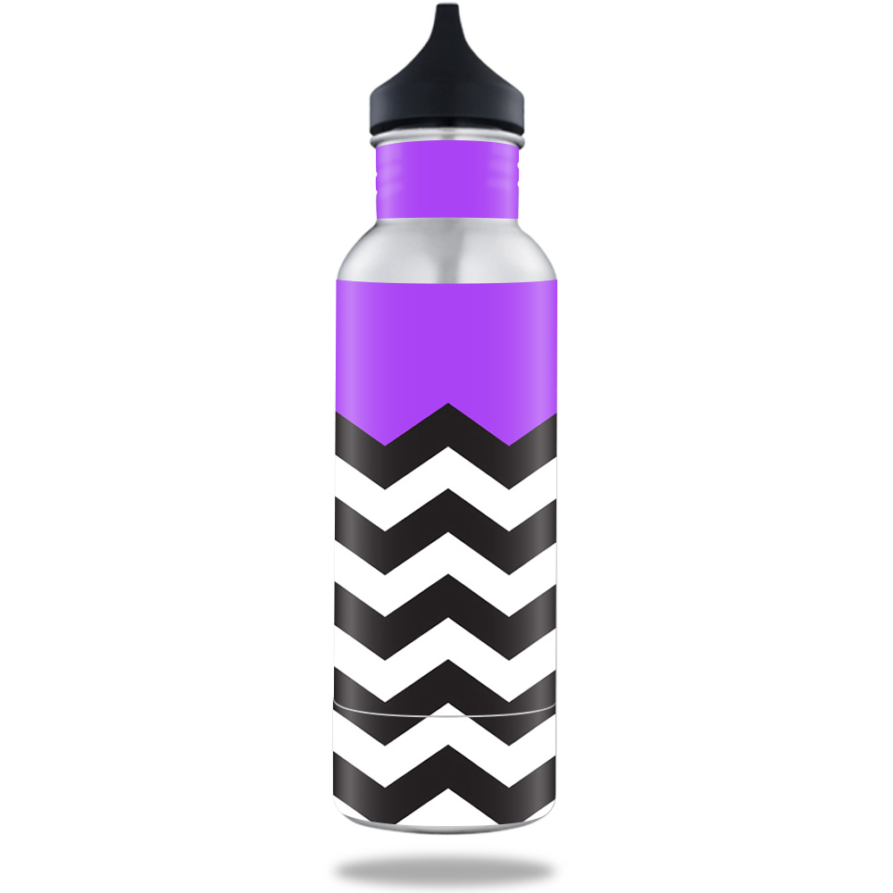 Picture of MightySkins BOKE12ST-Purple Chevron Skin for BottleKeeper 12 oz Standard Wrap Cover Sticker - Purple Chevron