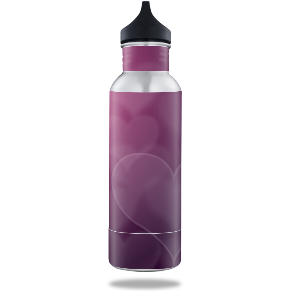 Picture of MightySkins BOKE12ST-Purple Hearts Skin for BottleKeeper 12 oz Standard Wrap Cover Sticker - Purple Hearts