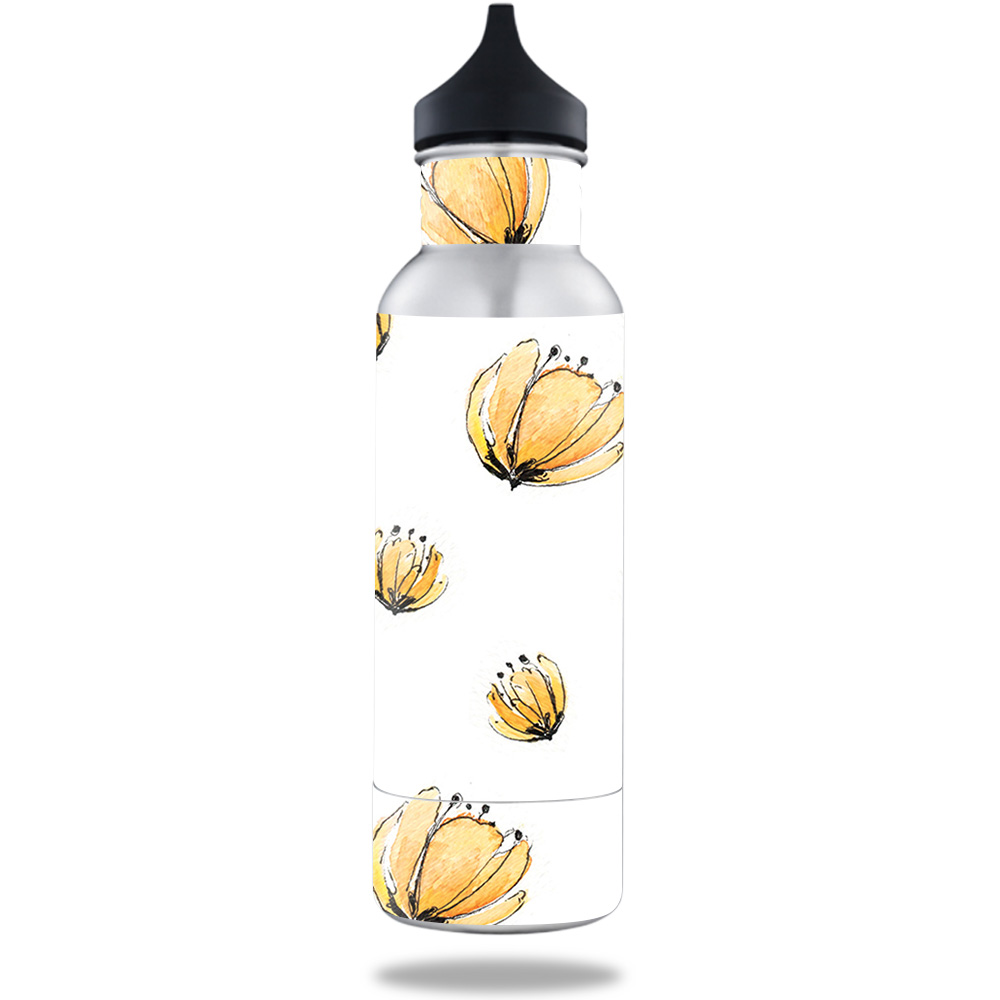 Picture of MightySkins BOKE12ST-Yellow Poppy Skin for BottleKeeper 12 oz Standard Wrap Cover Sticker - Yellow Poppy