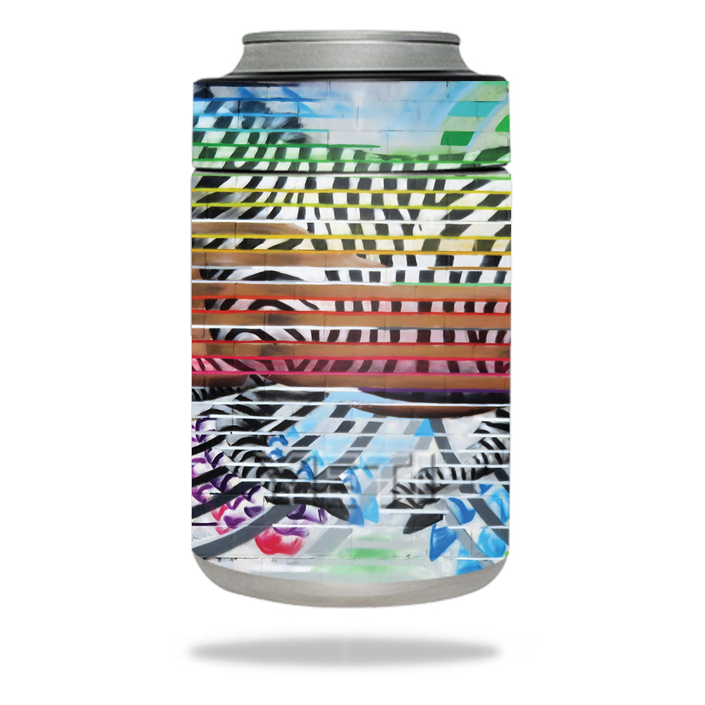 Picture of MightySkins YERAMCOL-Zebra Trance Skin for Yeti Colster - Zebra Trance