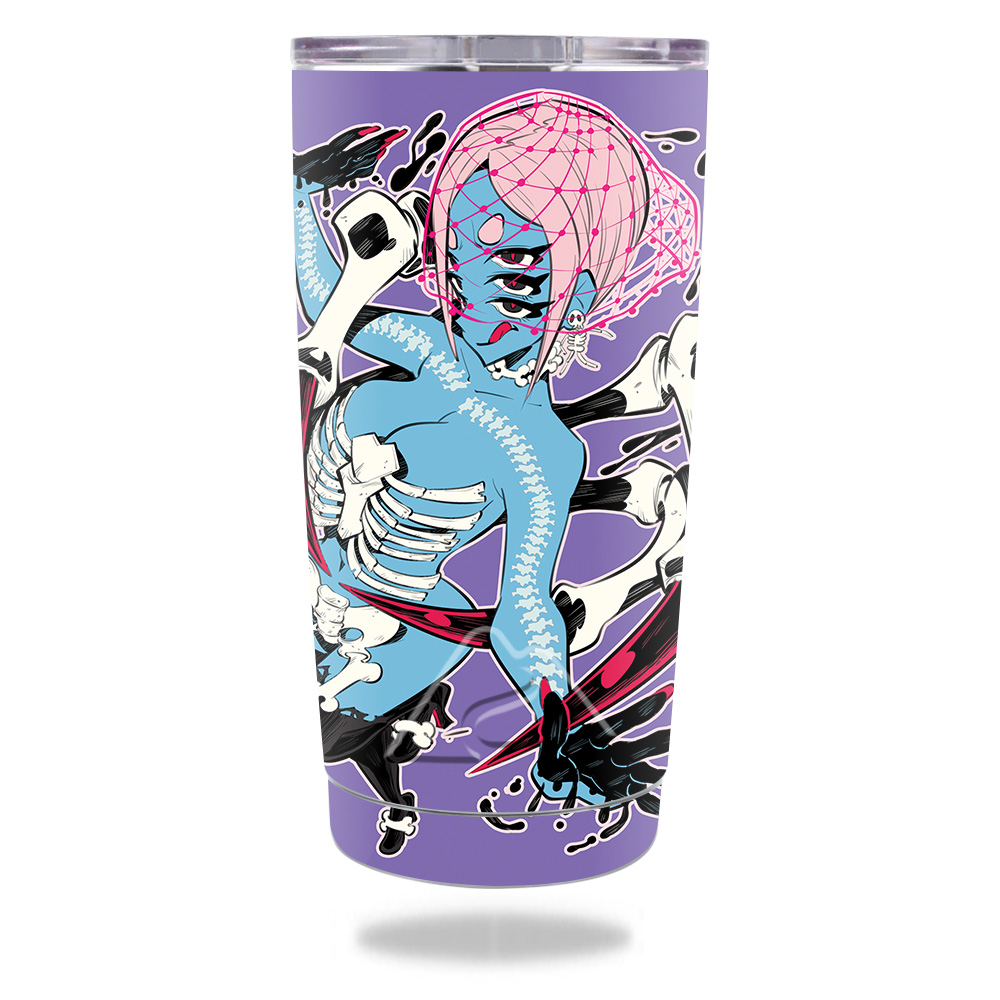Picture of MightySkins OZTUM20-Skeleton Girl Skin for Ozark Trail 20 oz Tumbler 2016 - Skeleton Girl